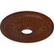 Ekena Millwork Bailey Medallion (Canopies up to 5 3/4"), 18"OD x 3 3/4"ID x 1 1/2"P, Burnished Mahogany Crackle CM18BIBMC - alternate 3